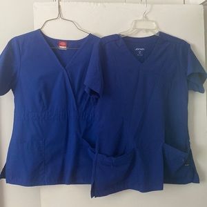 Two scrub tops